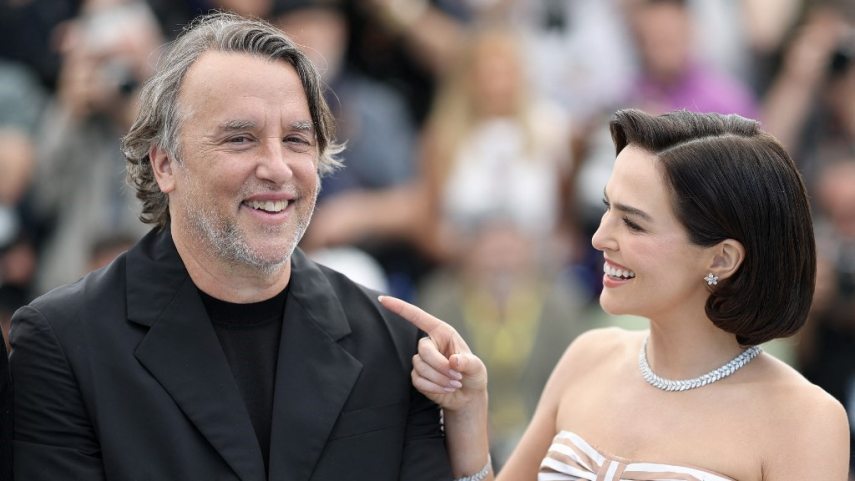 US director Richard Linklater and US actress Zoey Deutch.jpg